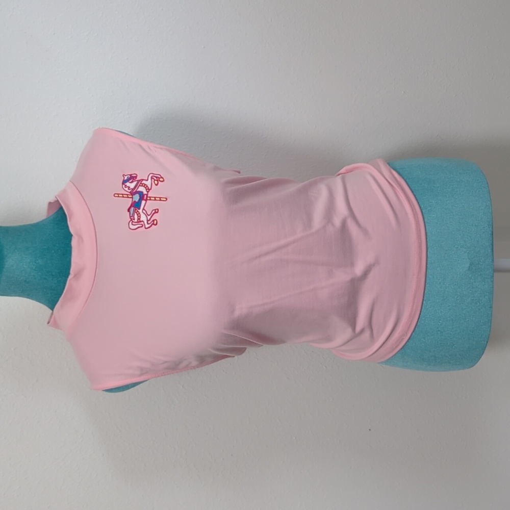 Carousel mock neck tank